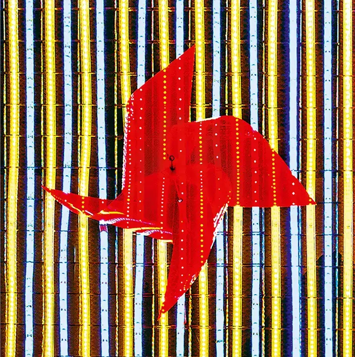 Kinderträume – rotes Windrad
